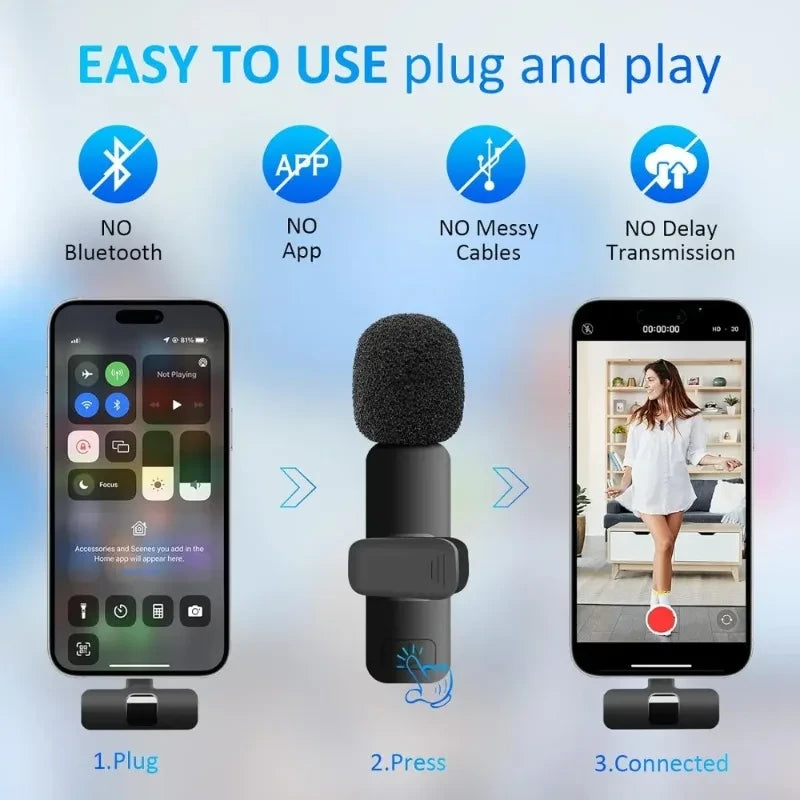 Wireless Lavalier Microphone Duo
