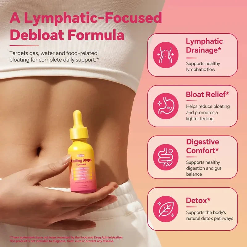 LeeFar Cutting Drops for Lymphatic Drainage and Bloat Relief