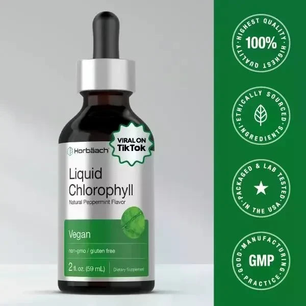 Chlorophyll Liquid Drops with Peppermint Flavor