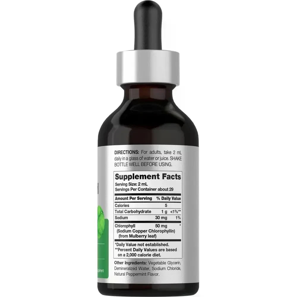 Chlorophyll Liquid Drops with Peppermint Flavor