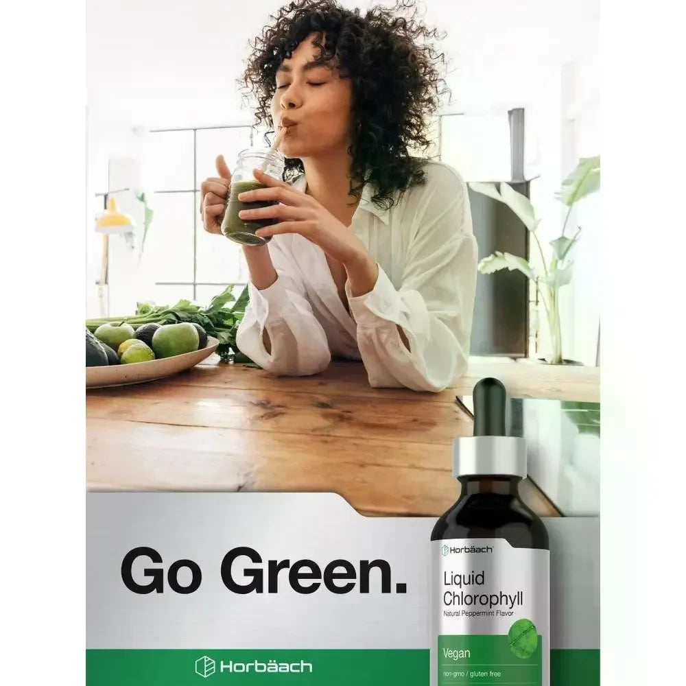 Chlorophyll Liquid Drops with Peppermint Flavor