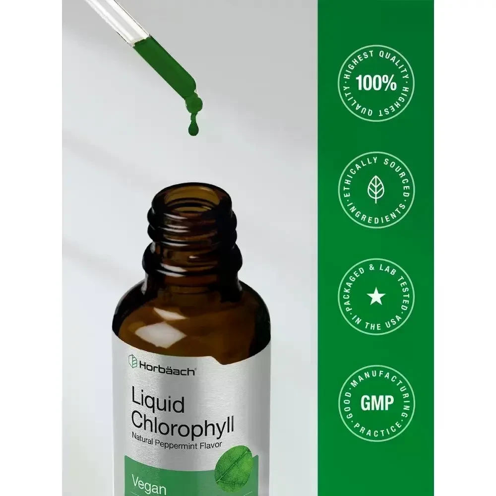 Chlorophyll Liquid Drops with Peppermint Flavor