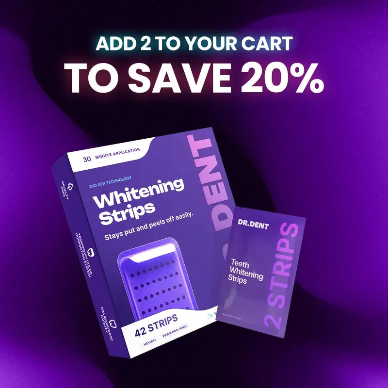 DrDent Peroxide-Free Purple Teeth Whitening Strips