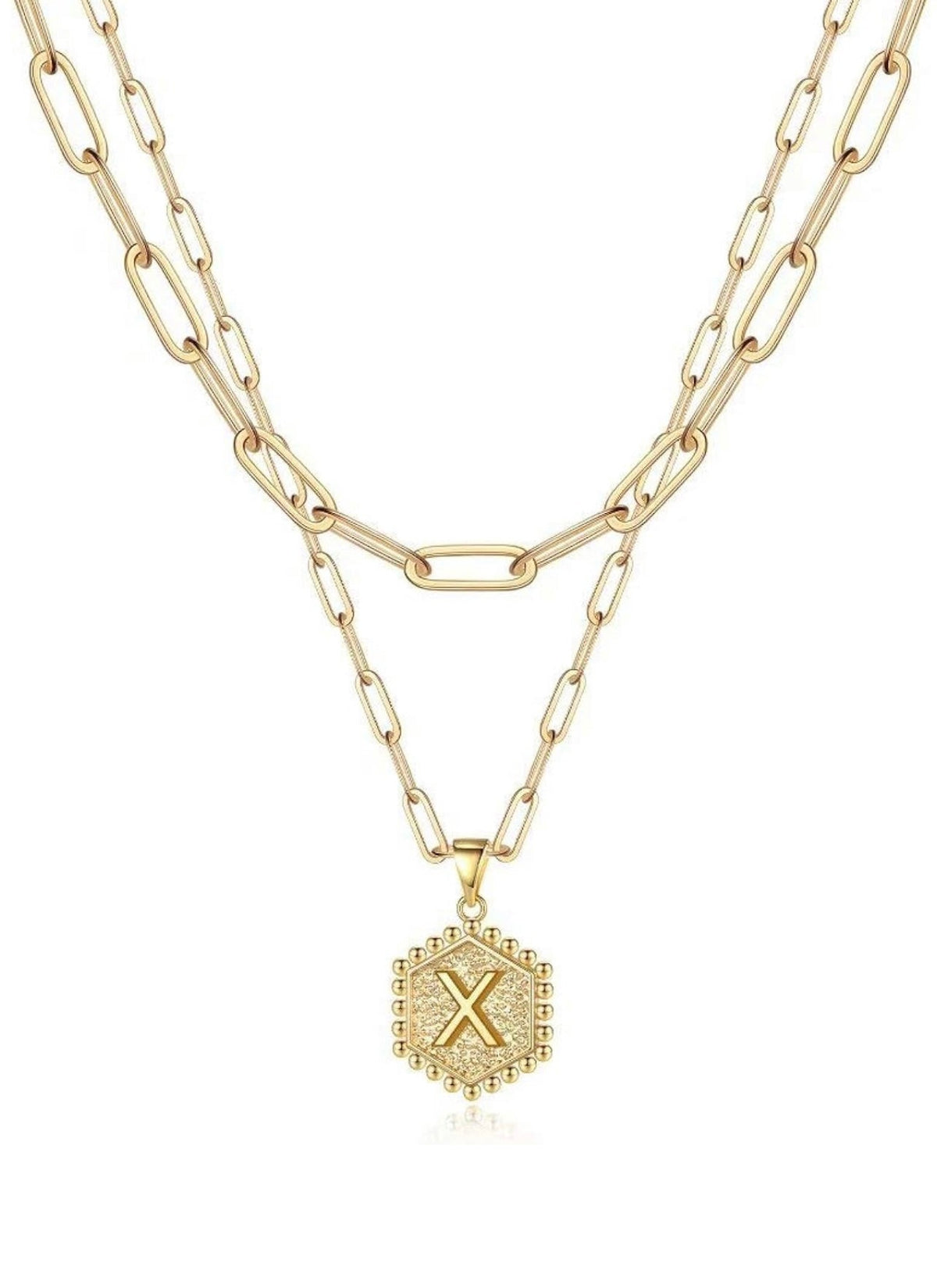 Beautiful Gold Layered Initial Necklaces (A-Z)