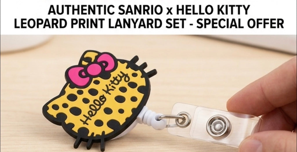 Hello Kitty Leopard Lanyard